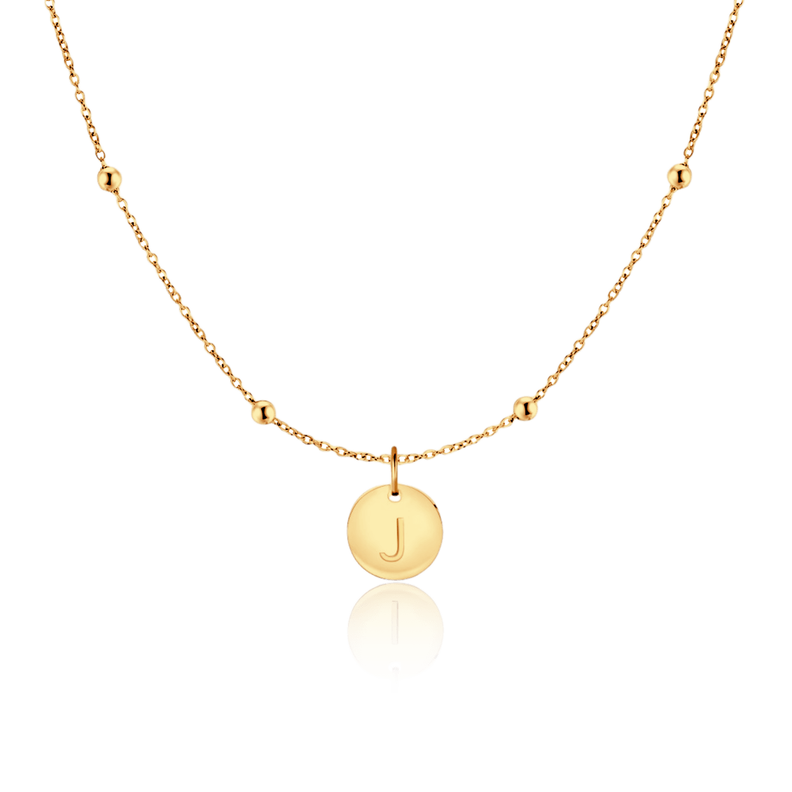 Initial Circle Necklace