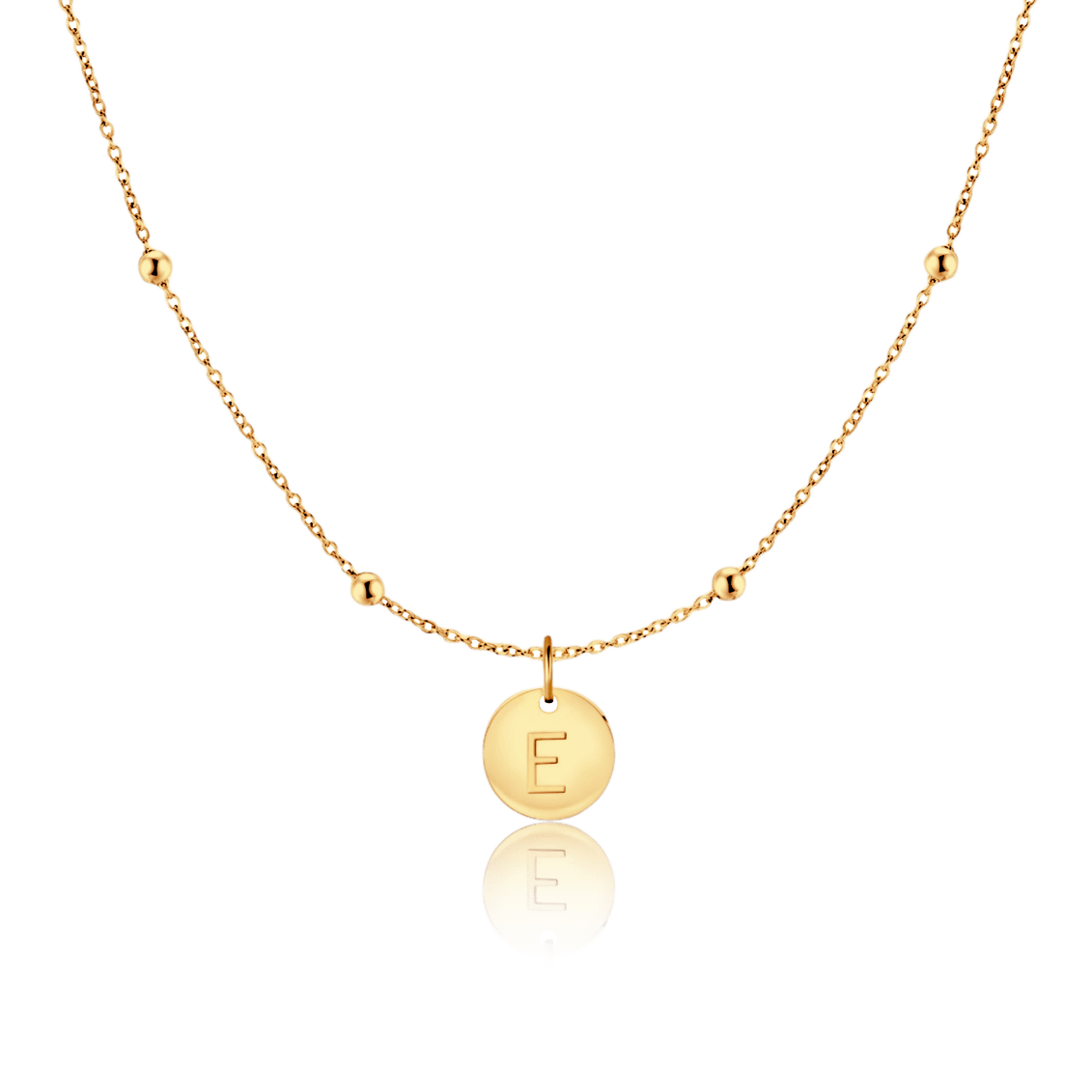 Initial Circle Necklace