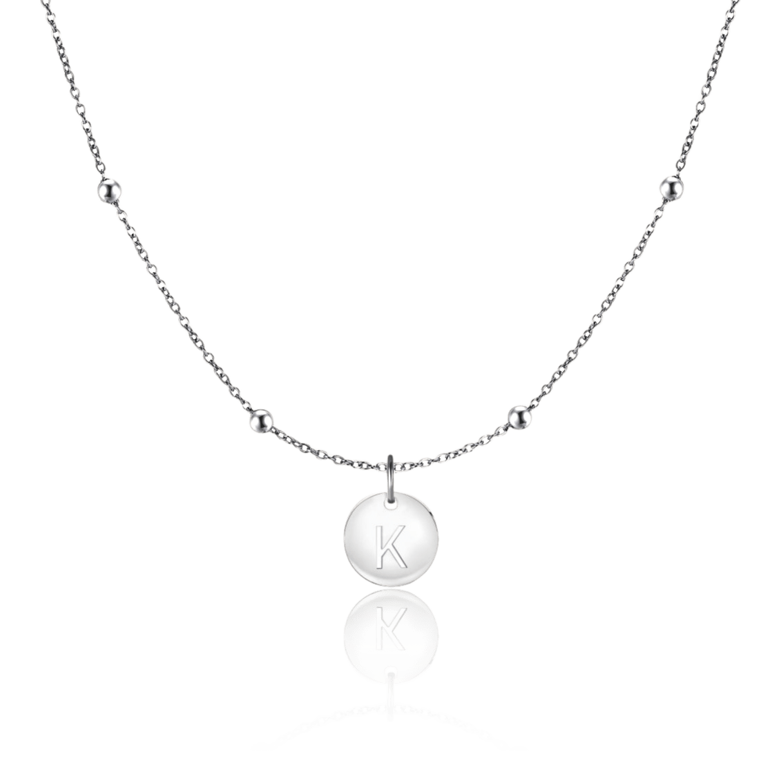 Initial Circle Necklace