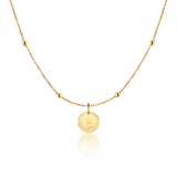 Initial Circle Necklace