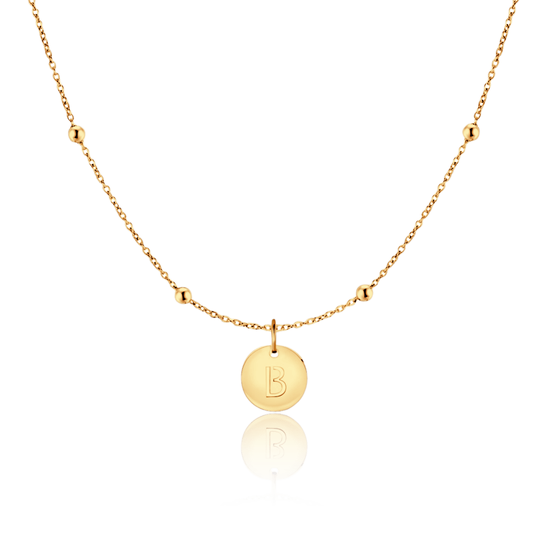 Initial Circle Necklace