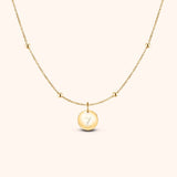 Initial Circle Necklace