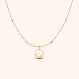 Initial Circle Necklace
