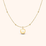 Initial Circle Necklace