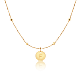 Initial Circle Necklace