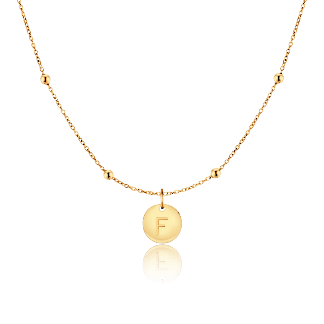Initial Circle Necklace