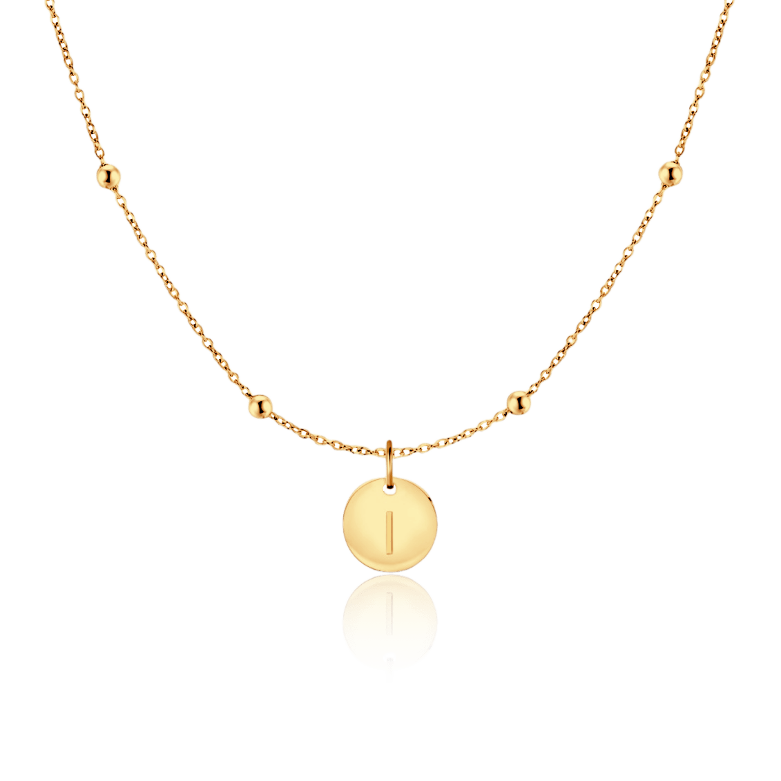 Initial Circle Necklace