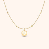 Initial Circle Necklace