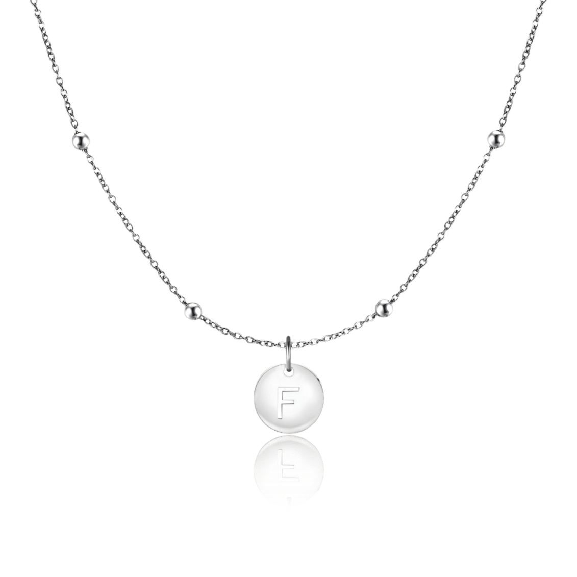 Initial Circle Necklace
