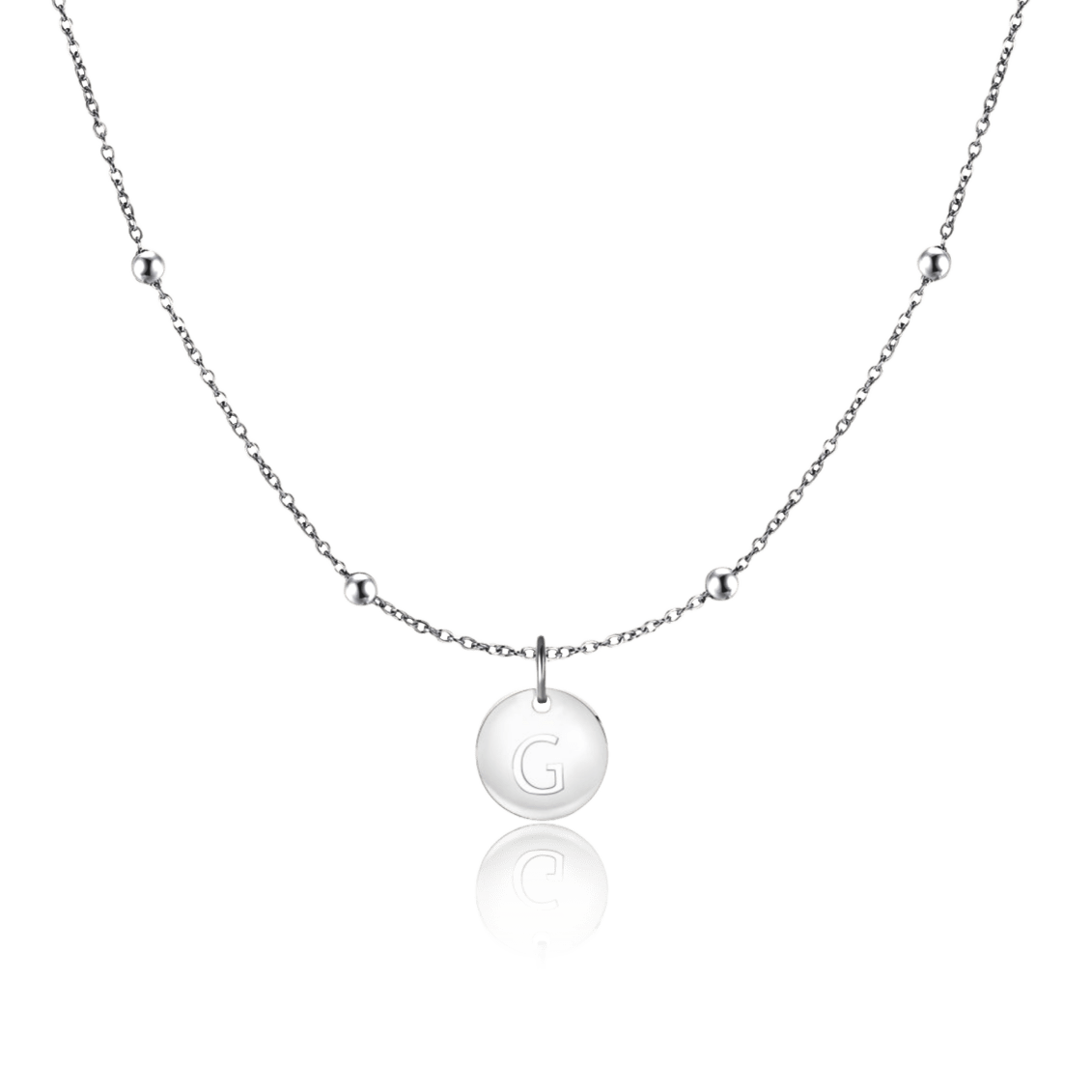 Initial Circle Necklace