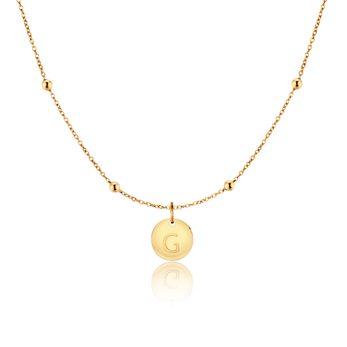 Initial Circle Necklace