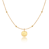 Initial Circle Necklace