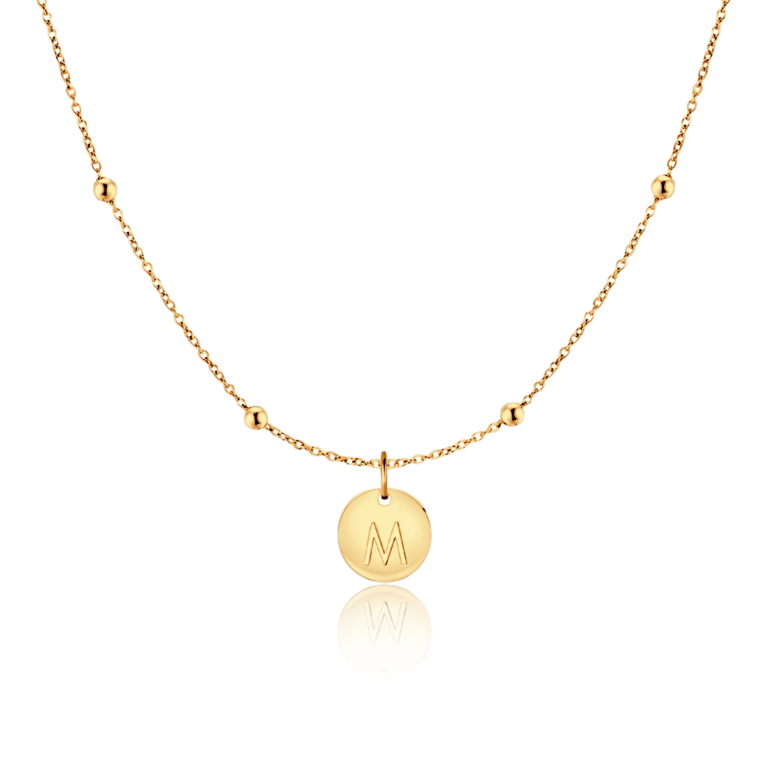 Initial Circle Necklace