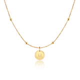 Initial Circle Necklace