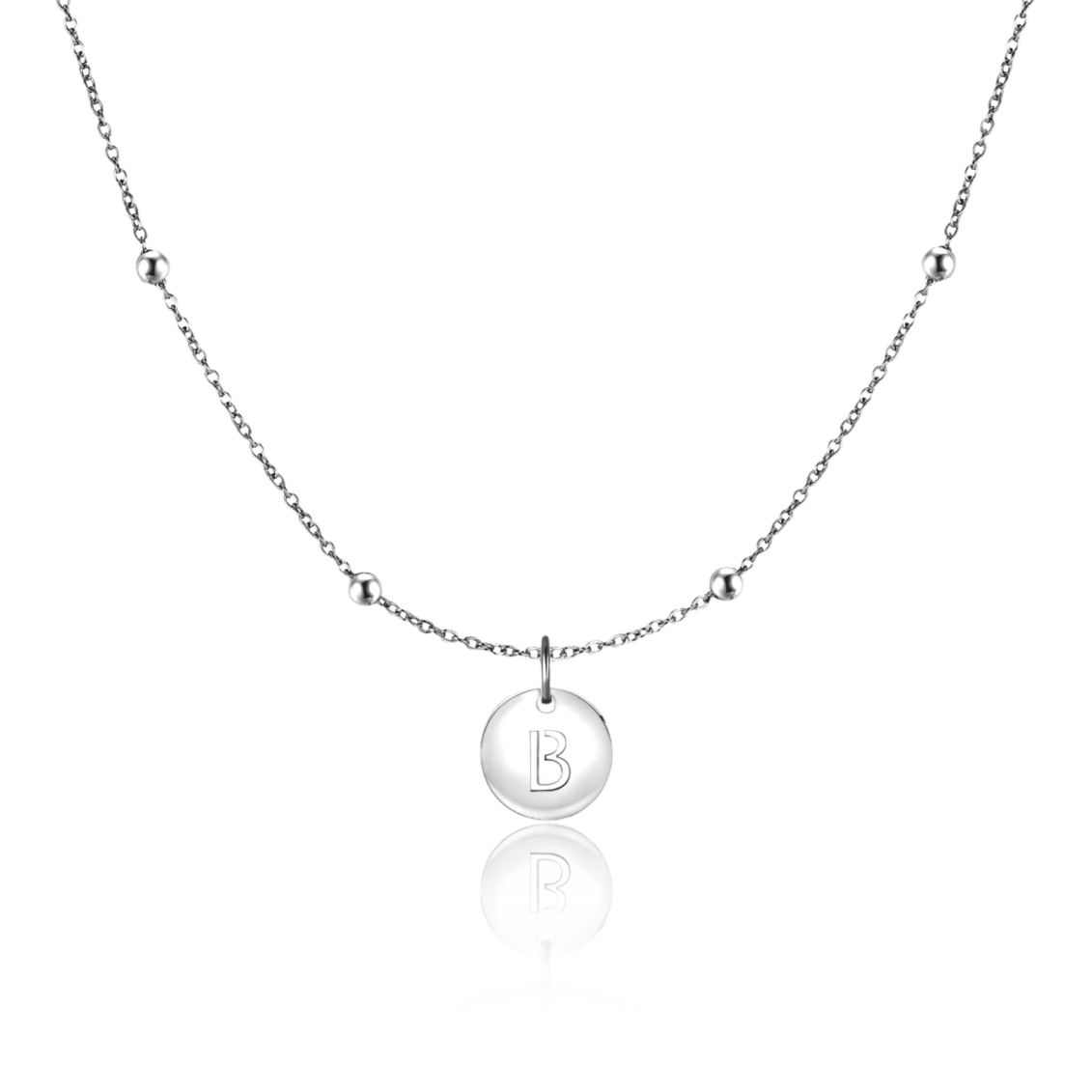 Initial Circle Necklace