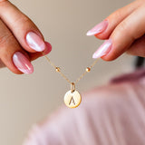 Initial Circle Necklace