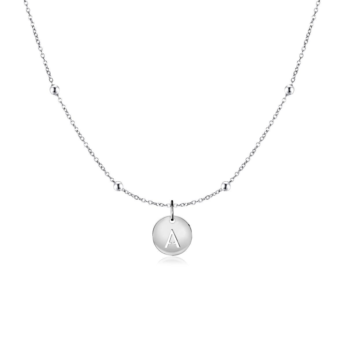Initial Circle Necklace