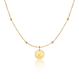 Initial Circle Necklace