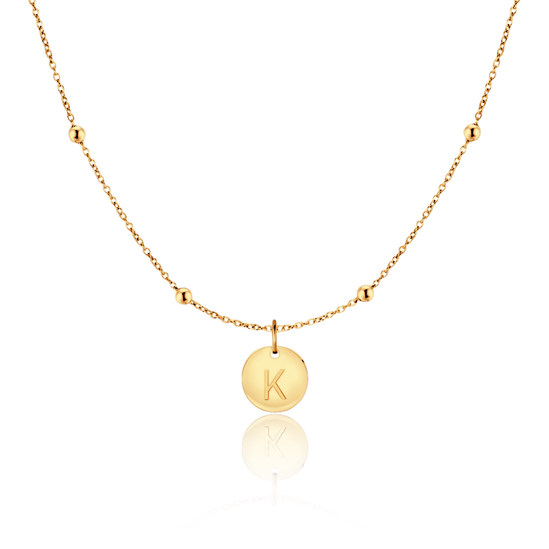 Initial Circle Necklace