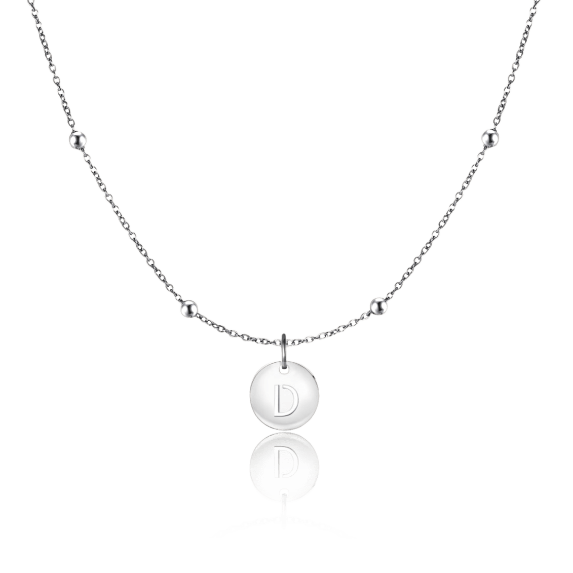 Initial Circle Necklace
