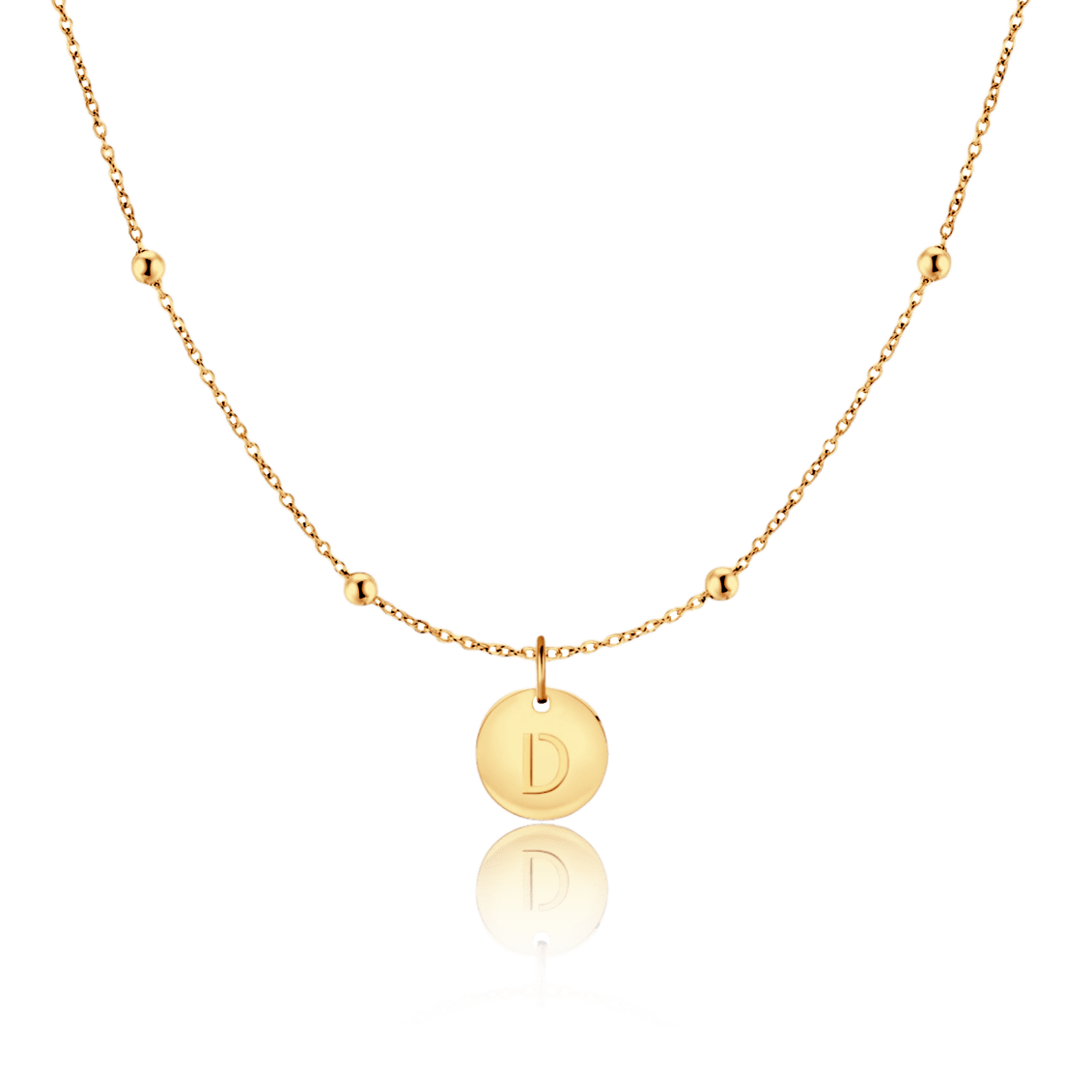 Initial Circle Necklace