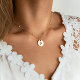 Initial Circle Necklace