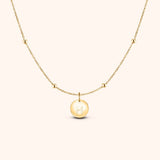 Initial Circle Necklace
