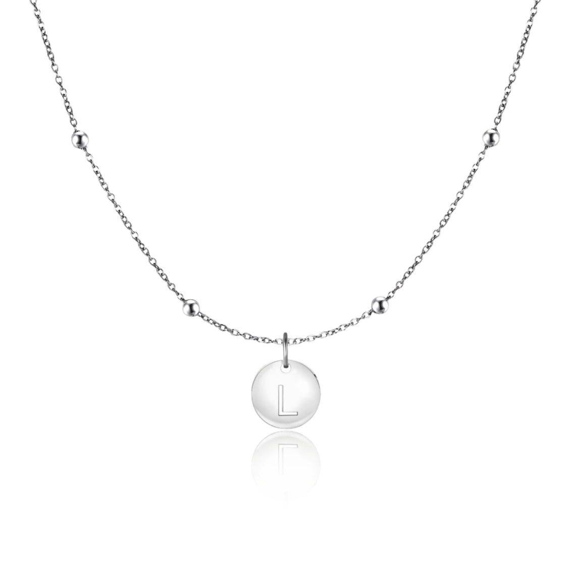 Initial Circle Necklace