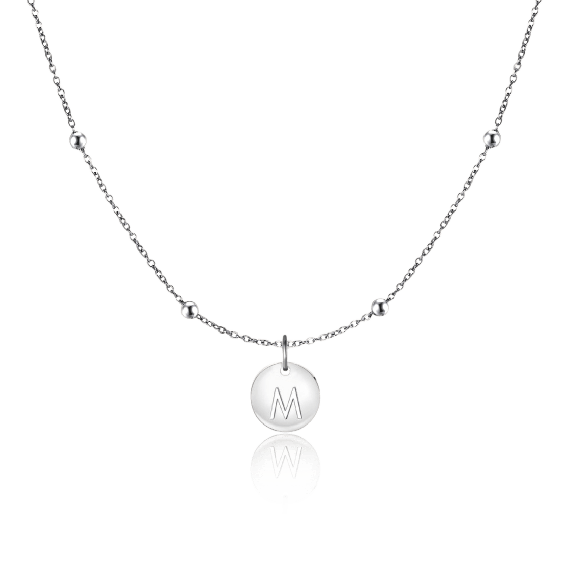 Initial Circle Necklace