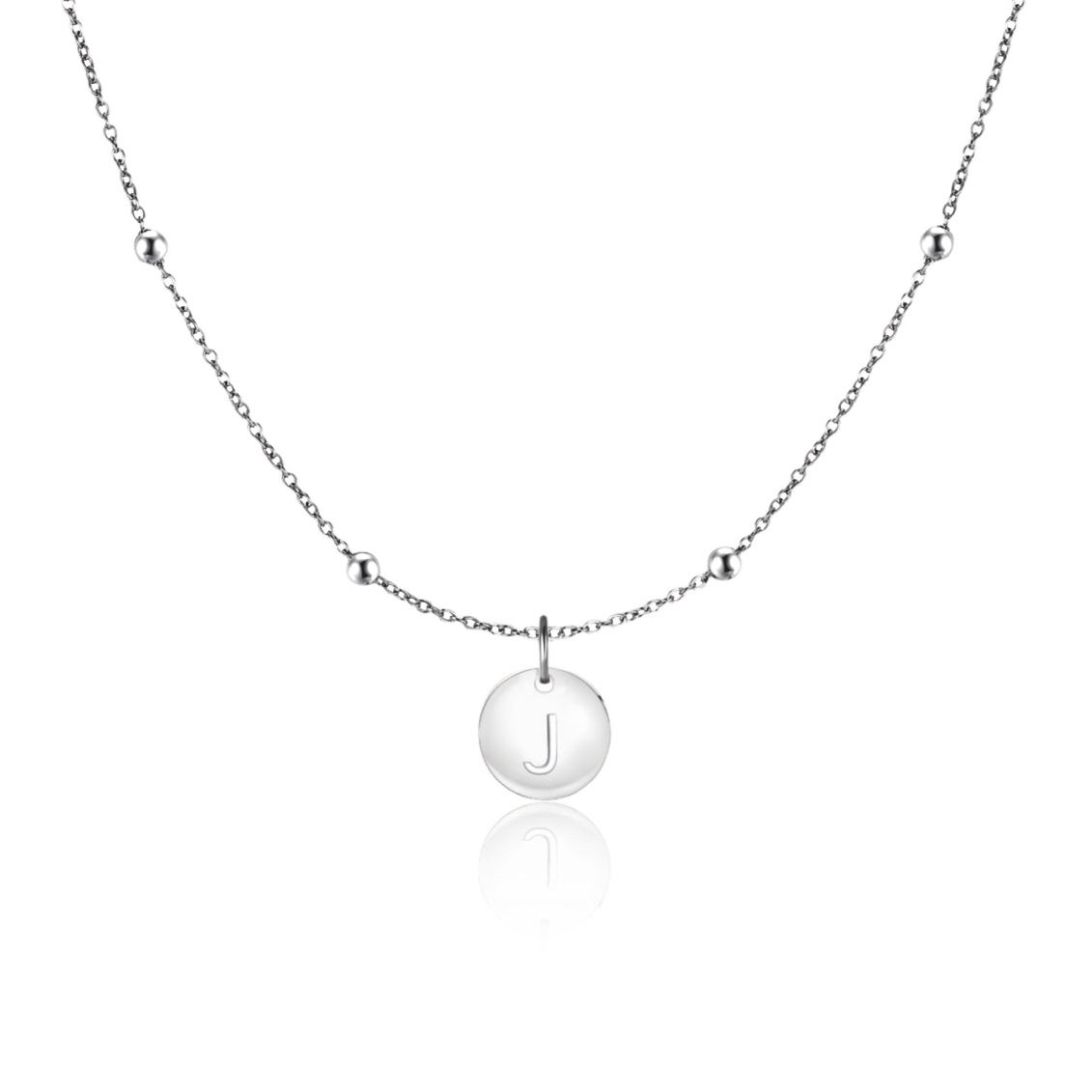 Initial Circle Necklace