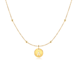 Initial Circle Necklace