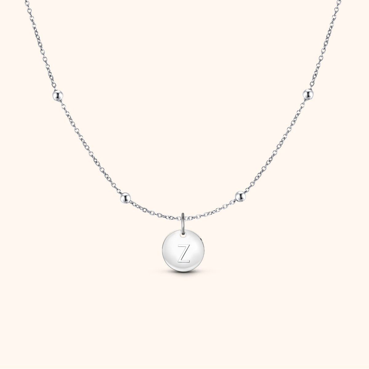 Initial Circle Necklace