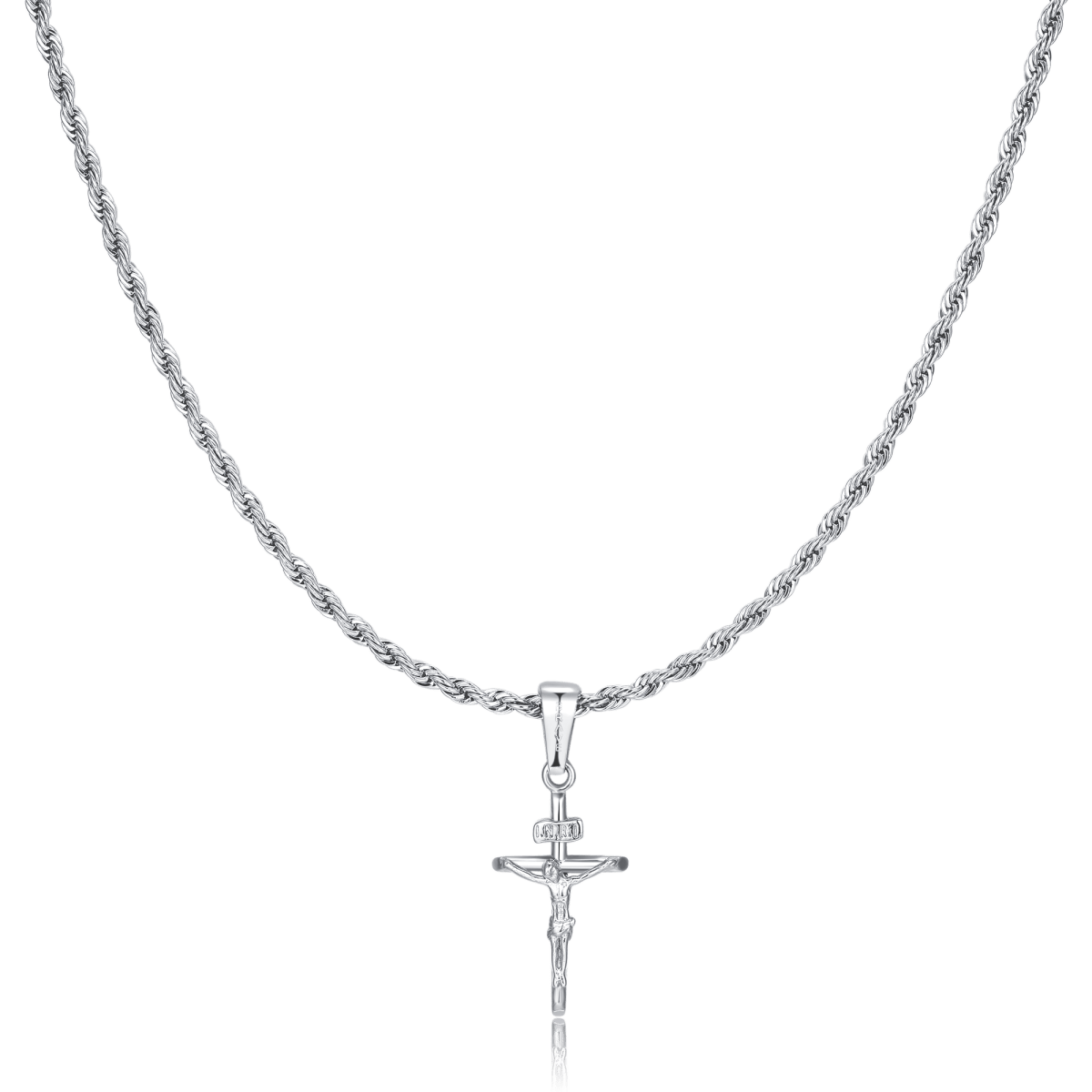 Men's BRAVE Cross Corpus Necklace