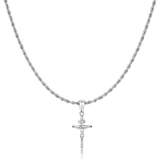 Men's BRAVE Cross Corpus Necklace