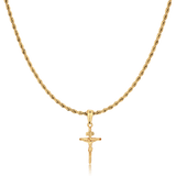 Men's BRAVE Cross Corpus Necklace