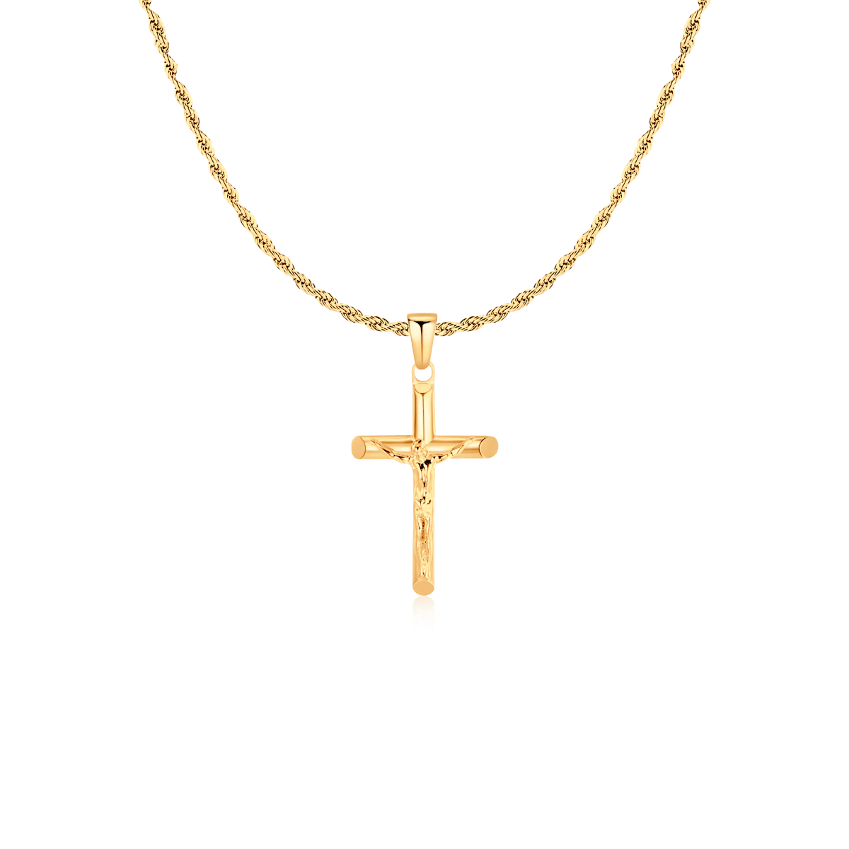 Men's BRAVE Jesus Christ Cross Necklace