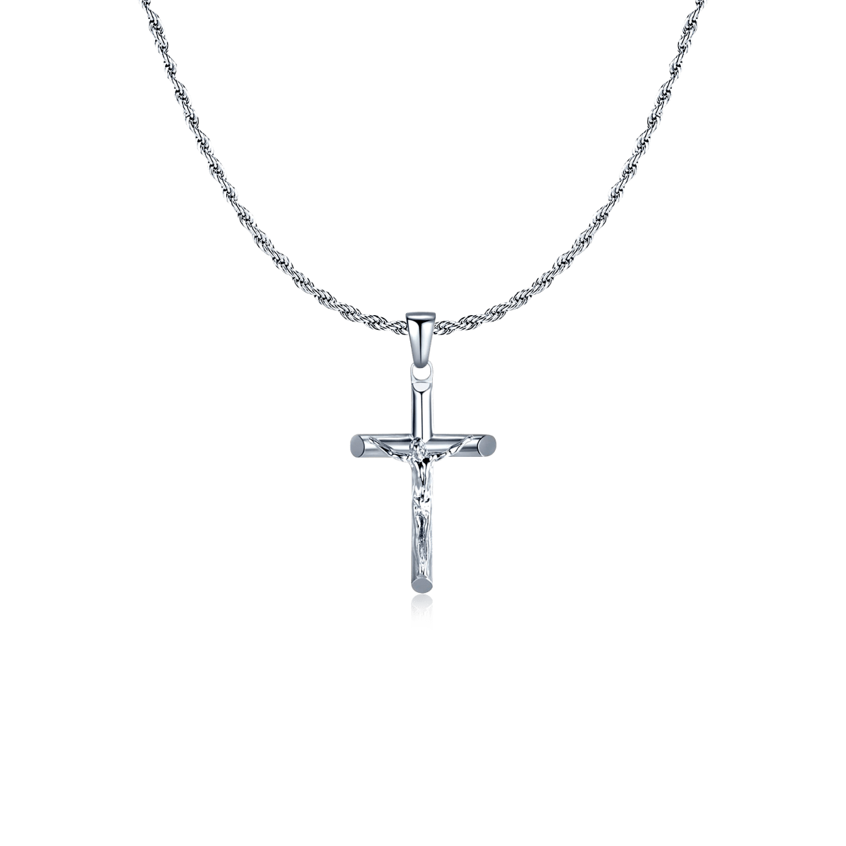 Men's BRAVE Jesus Christ Cross Necklace