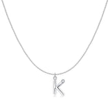 Initial Glitter Necklace