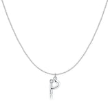 Initial Glitter Necklace