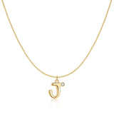 Initial Glitter Necklace