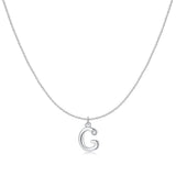 Initial Glitter Necklace