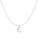 Initial Glitter Necklace