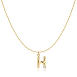Initial Glitter Necklace