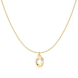 Initial Glitter Necklace
