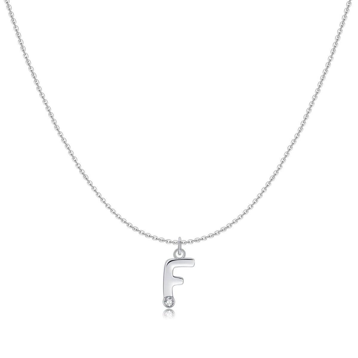 Initial Glitter Necklace