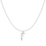 Initial Glitter Necklace