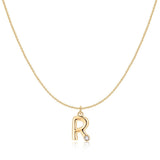 Initial Glitter Necklace
