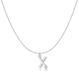 Initial Glitter Necklace