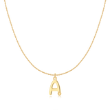 Initial Glitter Necklace