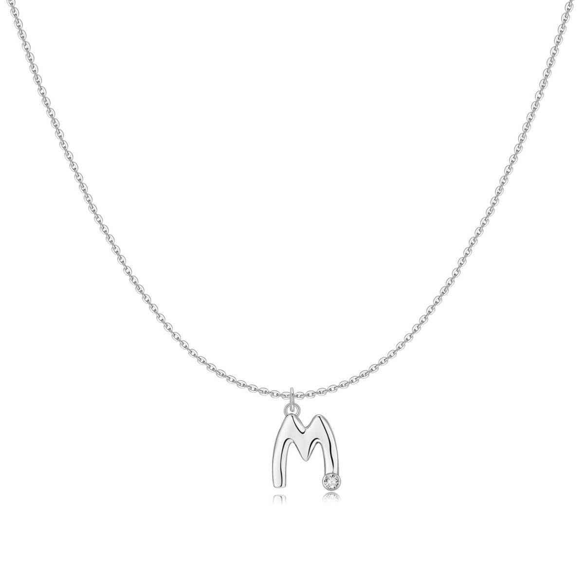 Initial Glitter Necklace
